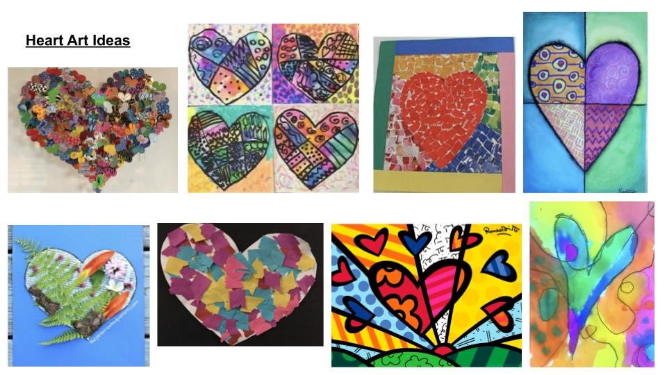 FREE!! Heart Art Classroom Lesson with Video