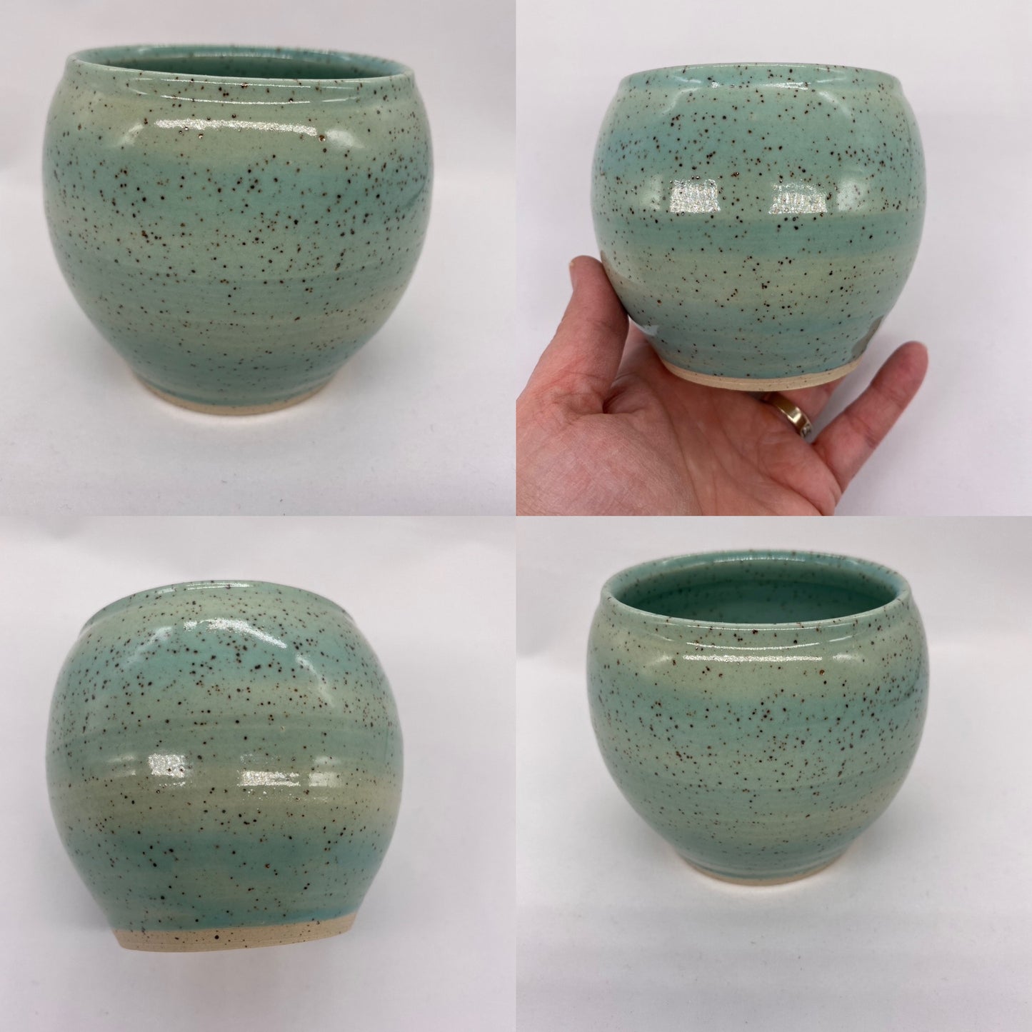 Hand thrown vase - Turquoise glaze