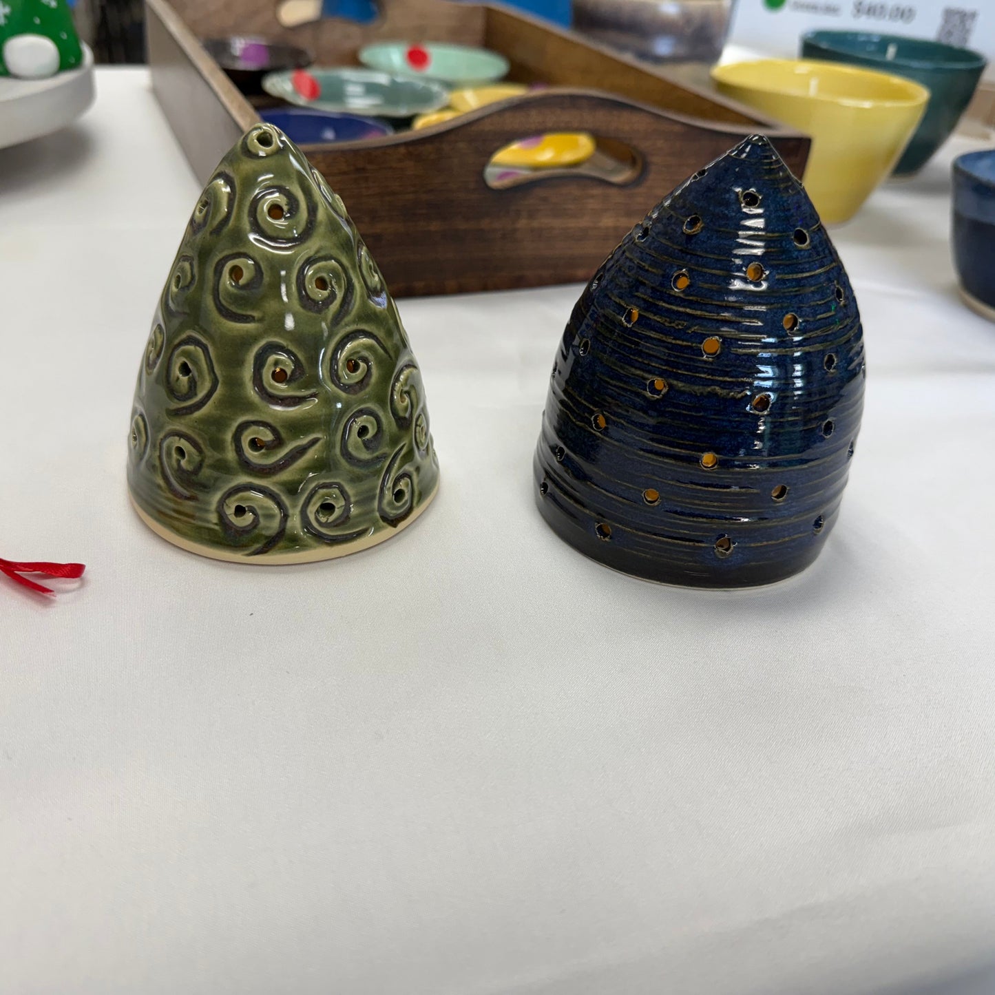 Ceramic Tree Luminaries - Large