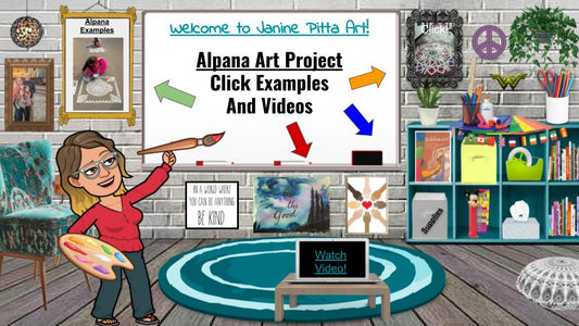 Alpana Art Lesson