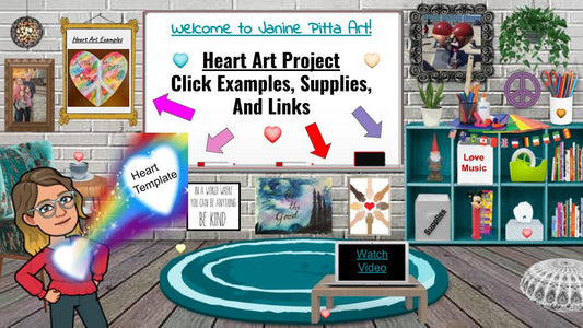 FREE!! Heart Art Classroom Lesson with Video