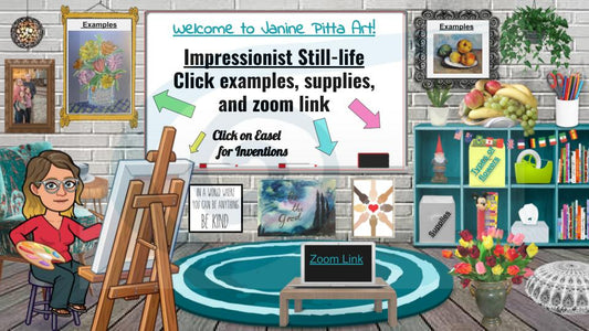 Impressionist Still Life Oil Pastel - Virtual Class