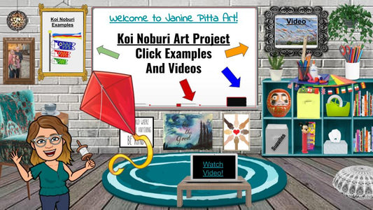 Japanese Koi Noburi Art Project - Bitmoji Classroom with video